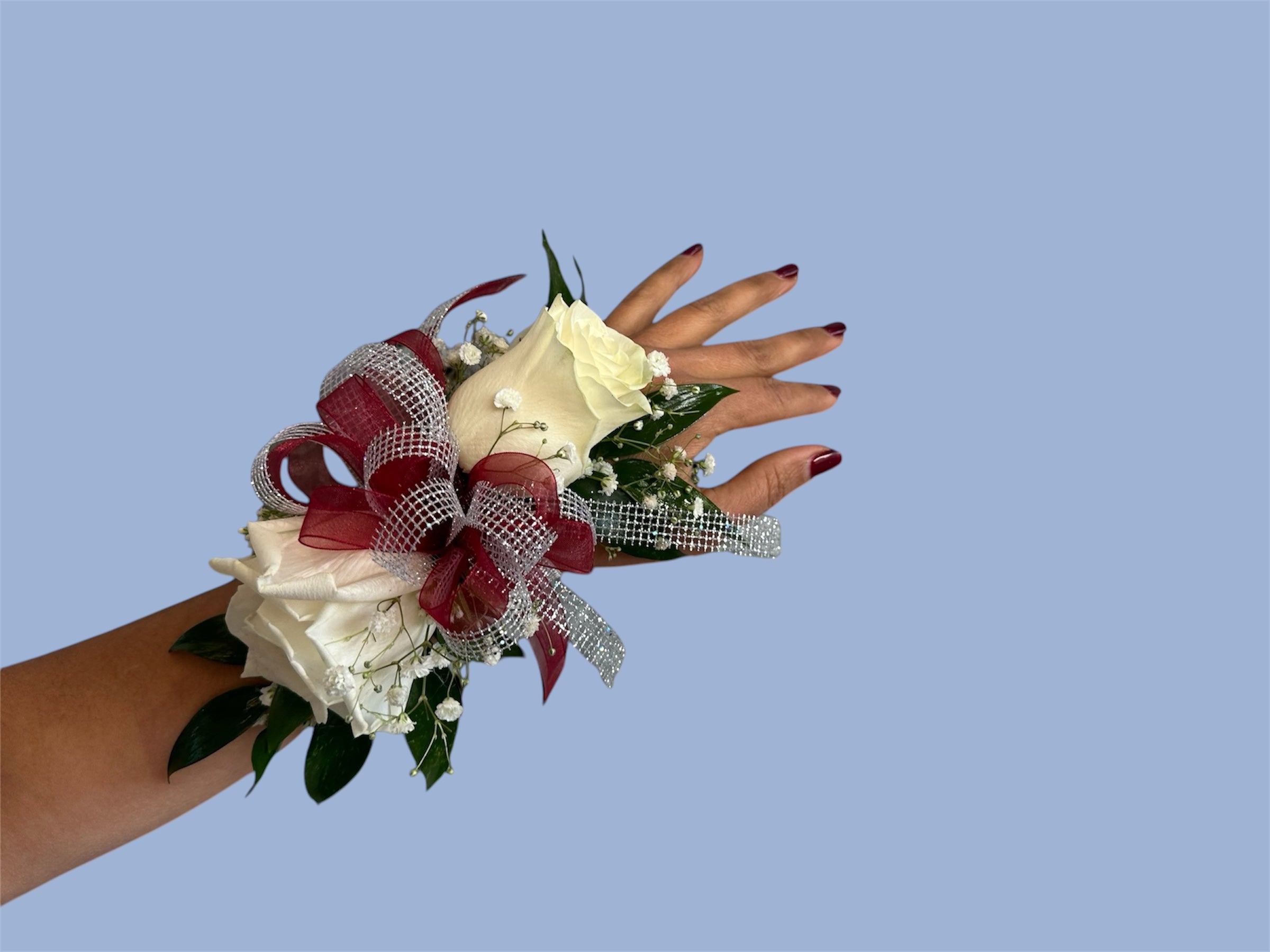 Corsage Red and Silver